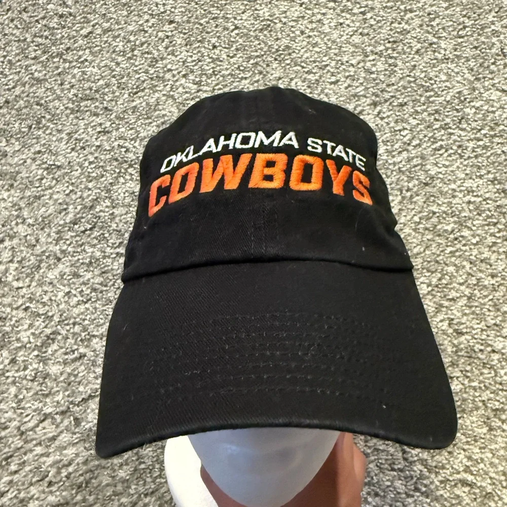 Nike Dri Fit Hat Cap Mens OSU Oklahoma State Blk Adjustable Strapback Heritage86